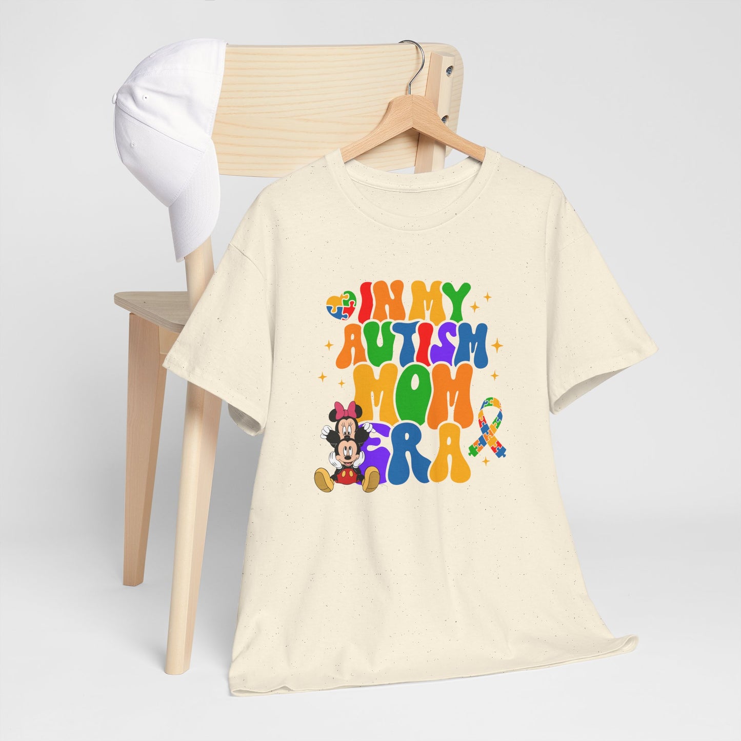 Autism Era Mom T-Shirt – Colorful Puzzle Heart Awareness Tee