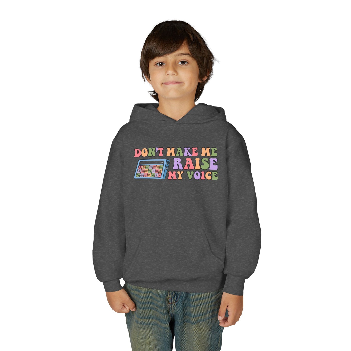 Youth Hoodie - Don't Make Me Raise My Voice Humor
