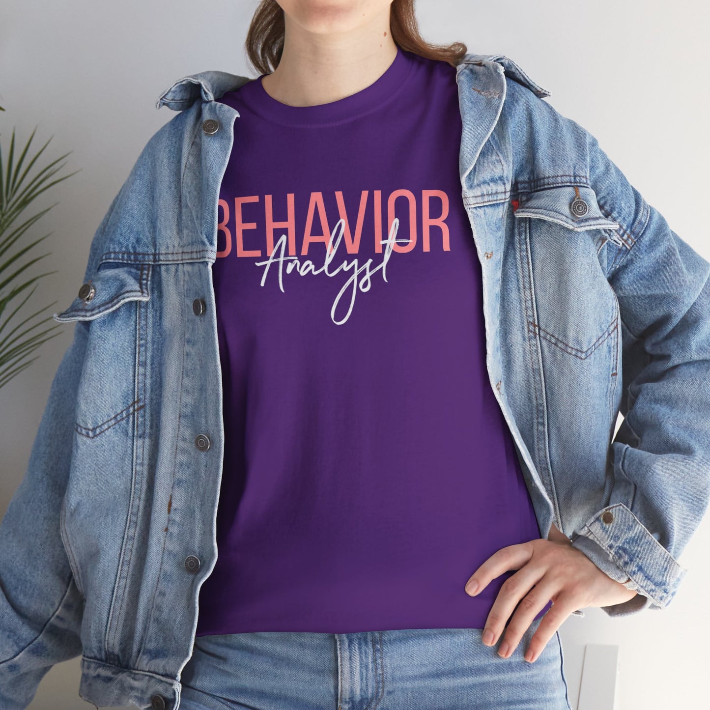 Behavior Analyst Tee — Pink Script Behavioral Science T-Shirt