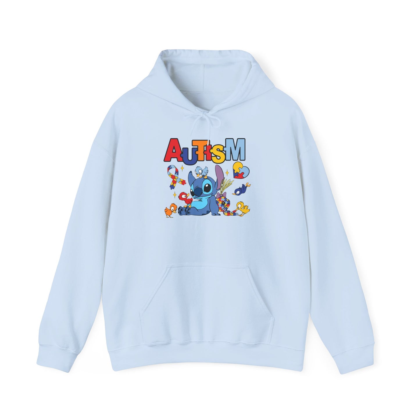 Autism Awareness Hoodie — Colorful Puzzle Heart Support Design