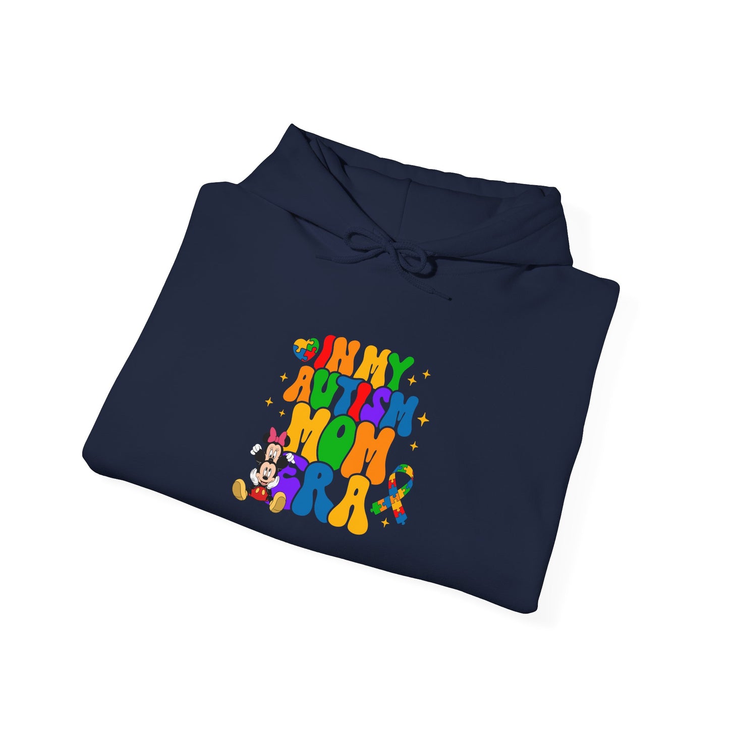Autism Mom Hoodie — Colorful Puzzle Heart Design (Autism Awareness)