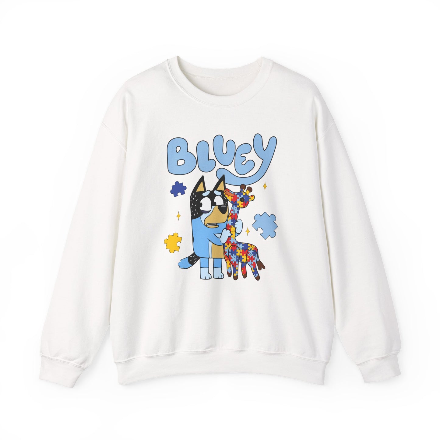 Bluey & Piñata Blue Heeler Sweatshirt — Cute Cartoon Dog Crewneck