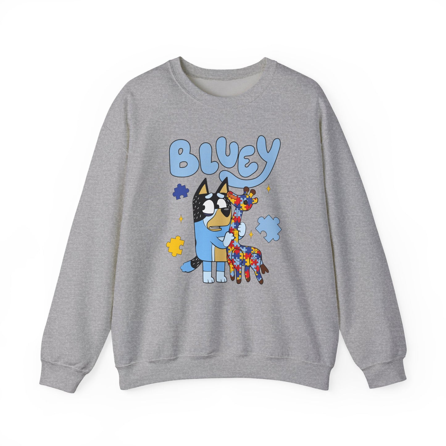 Bluey & Piñata Blue Heeler Sweatshirt — Cute Cartoon Dog Crewneck