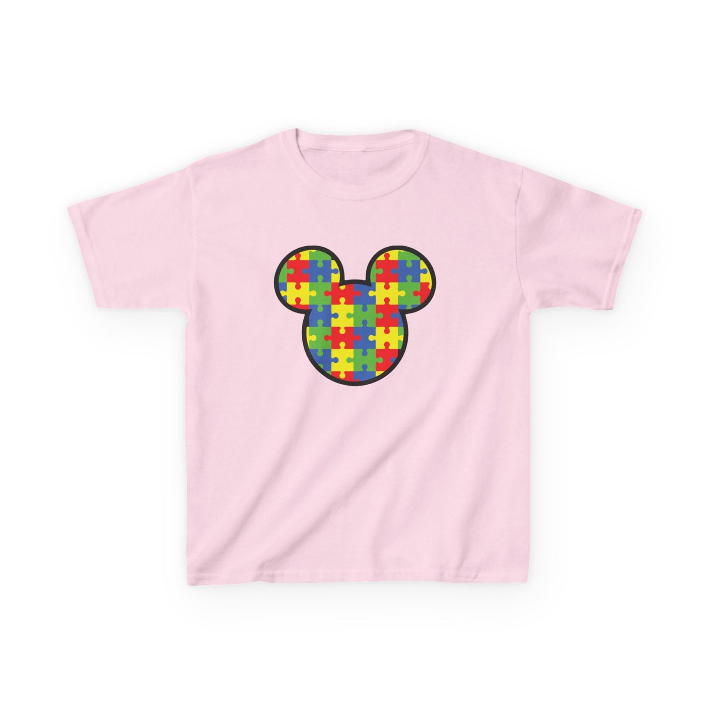 Colorful Puzzle Mickey Mouse Kids Tee