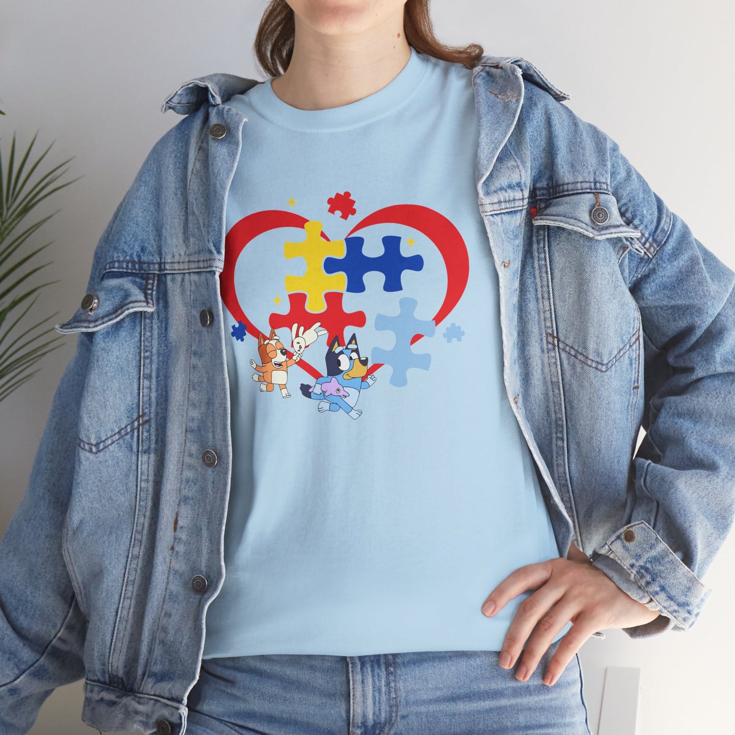 Autism Awareness Heart Puzzle T-Shirt