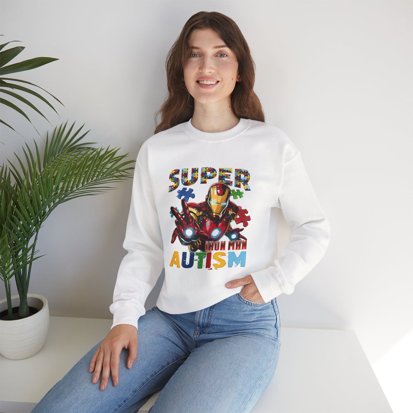 Autism Awareness Iron Hero Sweatshirt