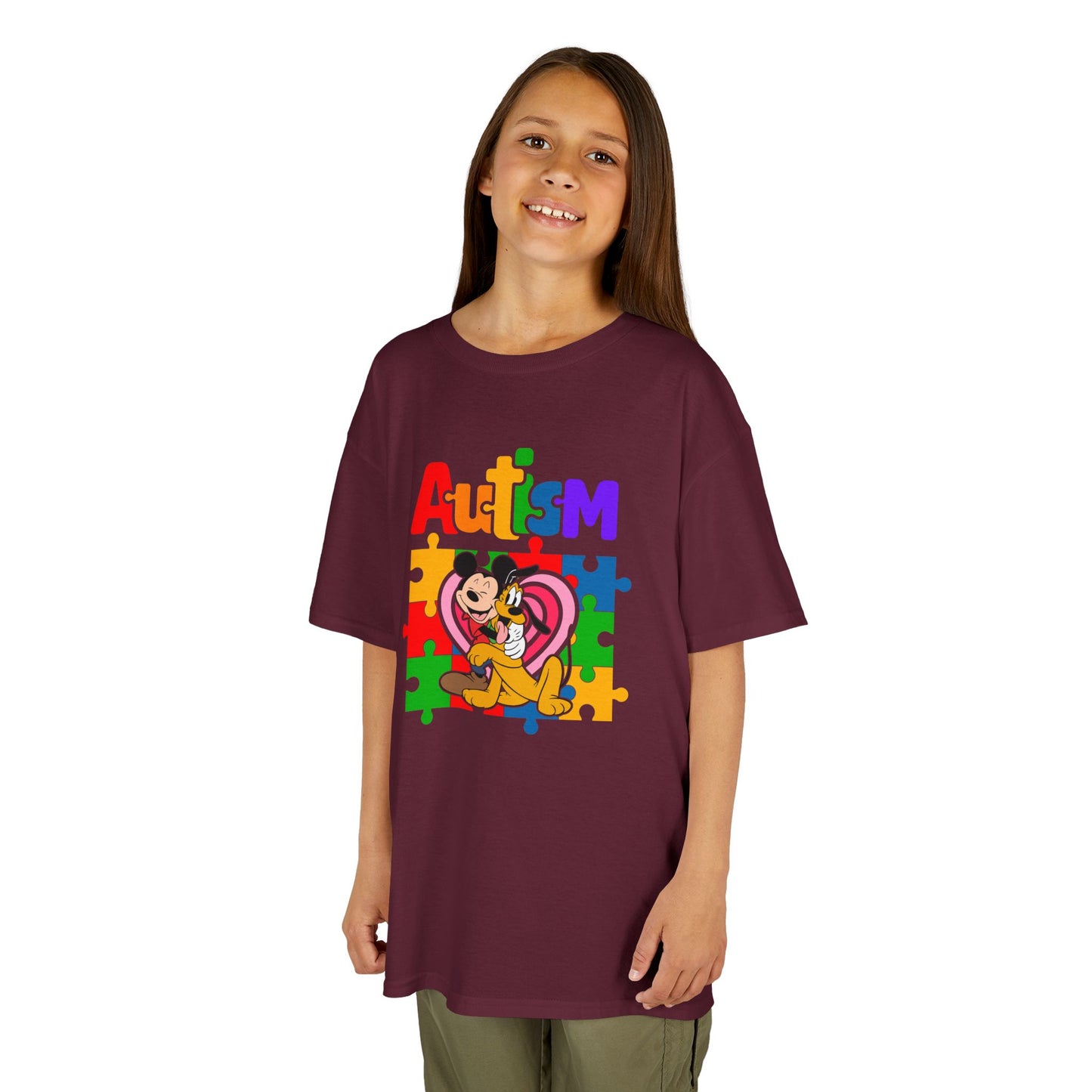 Kids Autism Awareness Puzzle Heart T-Shirt