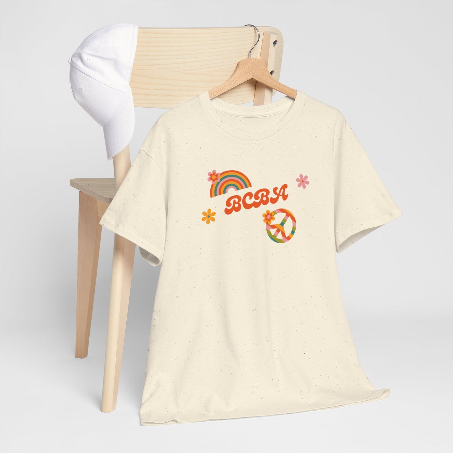 Retro Rainbow Peace Tee, Unisex Cotton T-Shirt, Vintage Graphic Shirt, Festival Wear, Summer Fashion, Gift for Friends