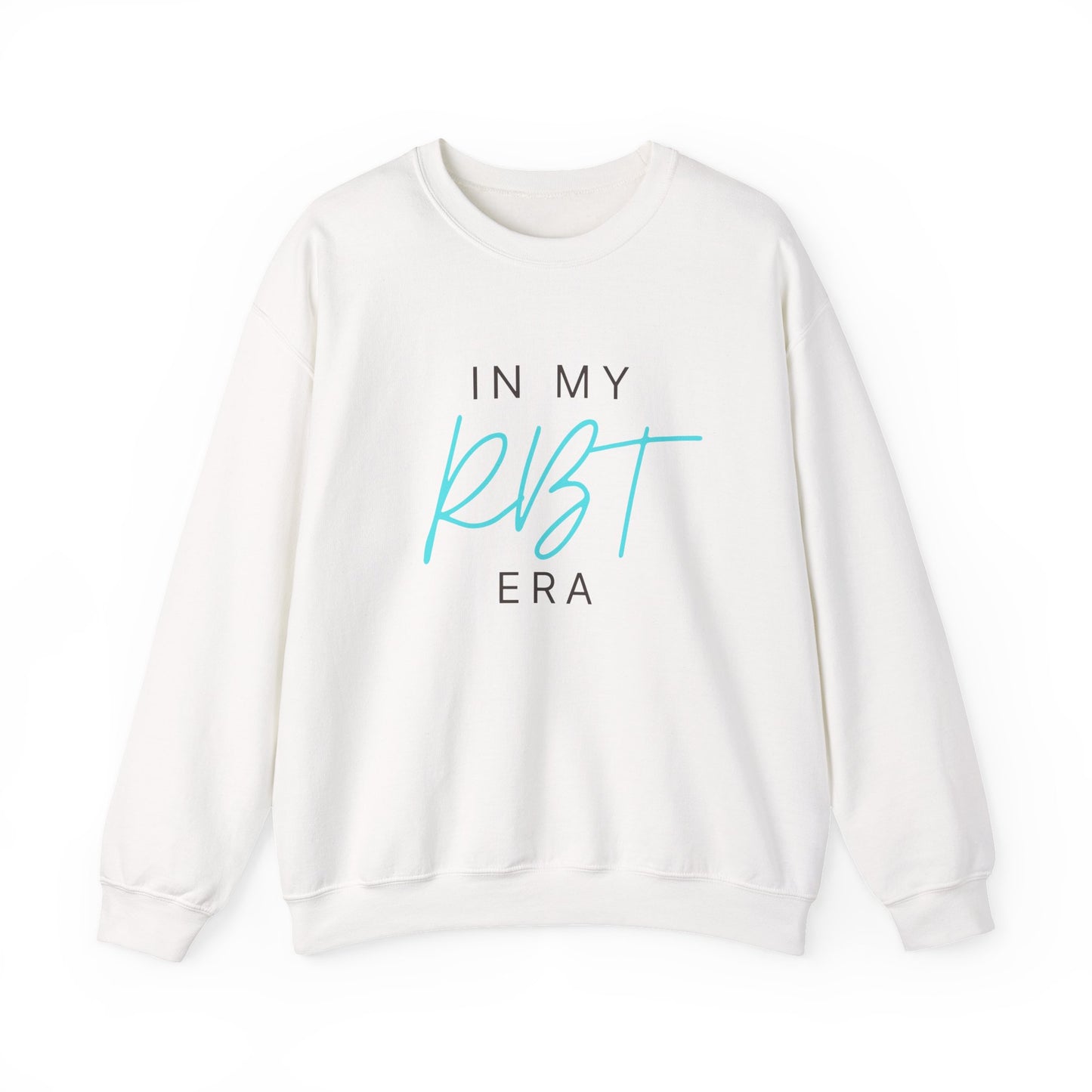 Crewneck Sweatshirt — "In My RBT Era" Minimal Pastel Script Pullover
