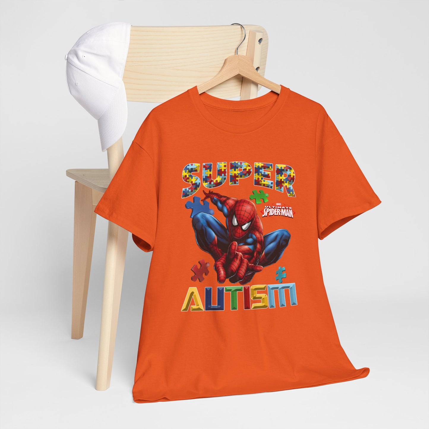 Autism Awareness T-Shirt — "Super Autism" Colorful Puzzle Design