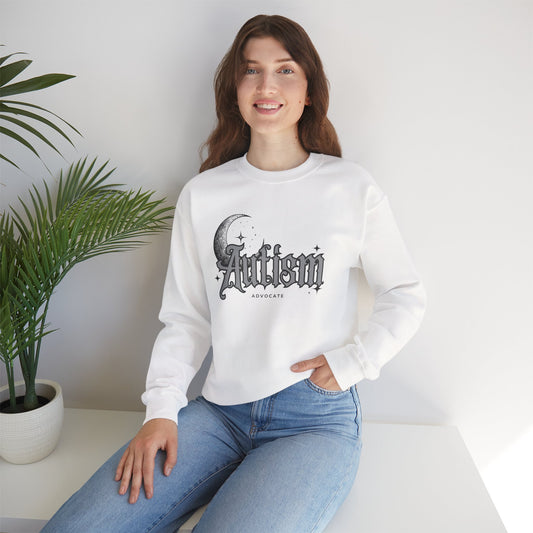 Autism Advocate Crewneck Sweatshirt — Moon Gothic Design