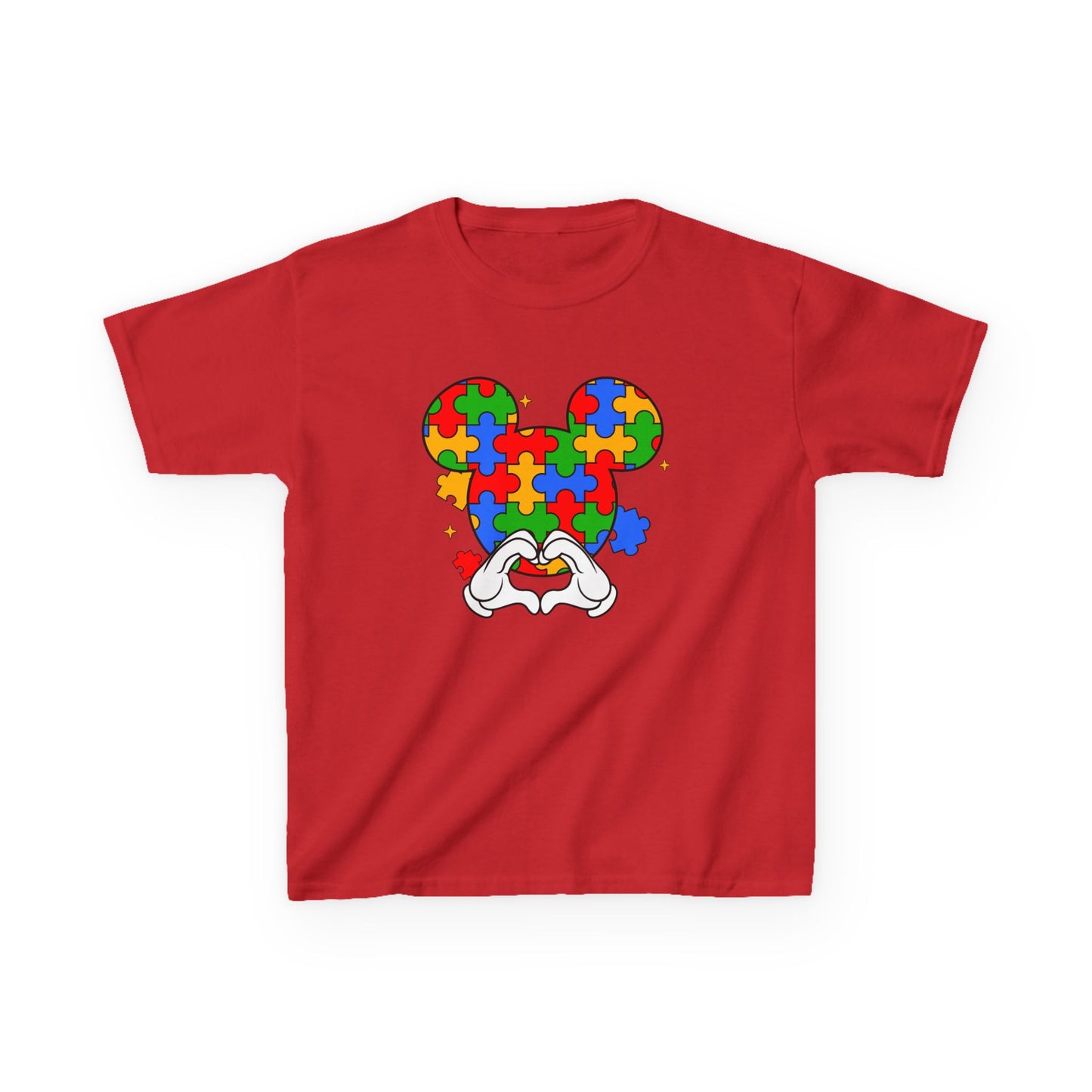 Kids Puzzle Mouse Autism Awareness T‑Shirt