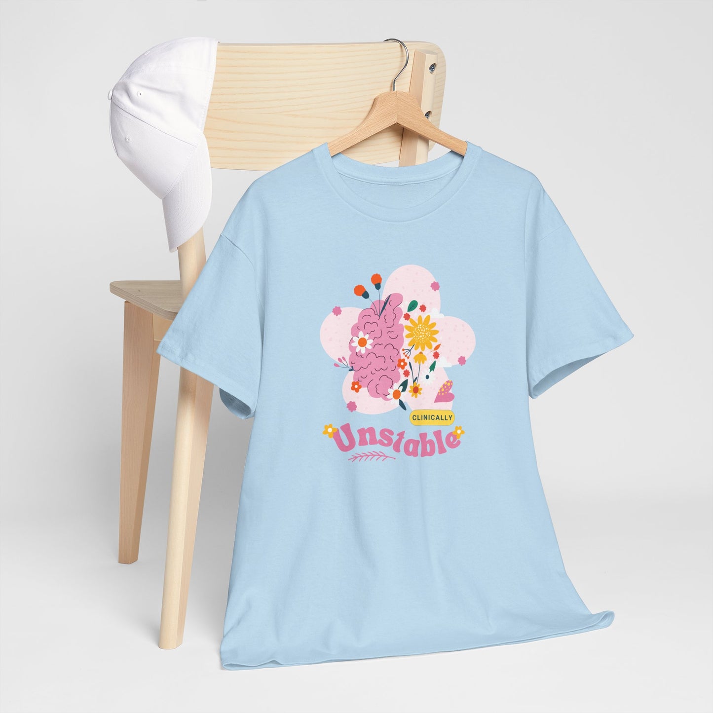 Colorful Unstable Unisex Heavy Cotton Tee - Fun Graphic T-Shirt for Every Occasion