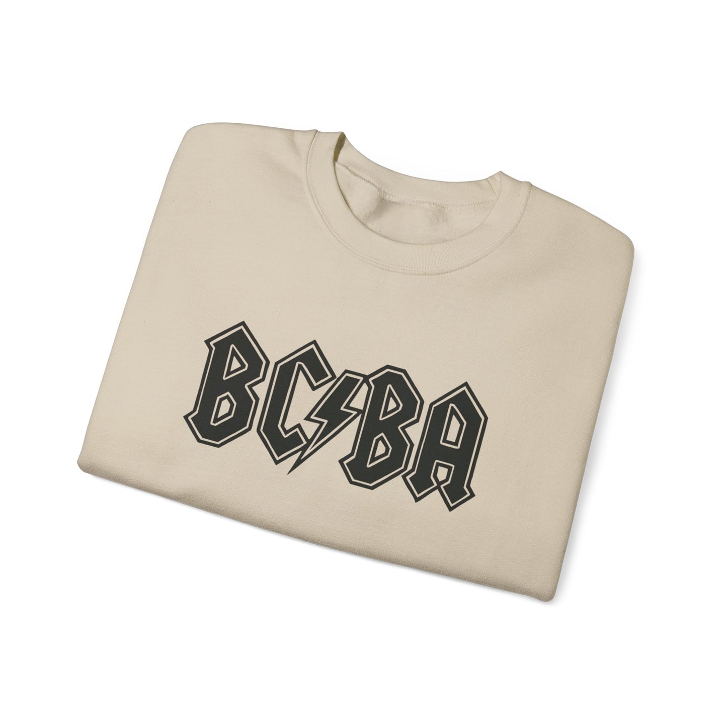 Sweatshirt — BCBA Lightning Logo Crewneck (Rock Band Vintage Style)