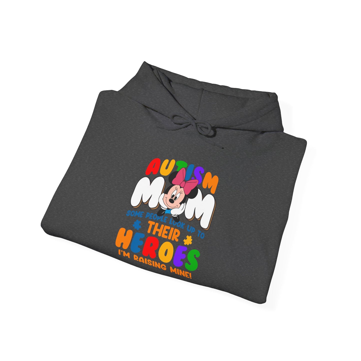 Autism Mom Hoodie - Proud Parent Support Sweatshirt (I’m Raising Heroes)