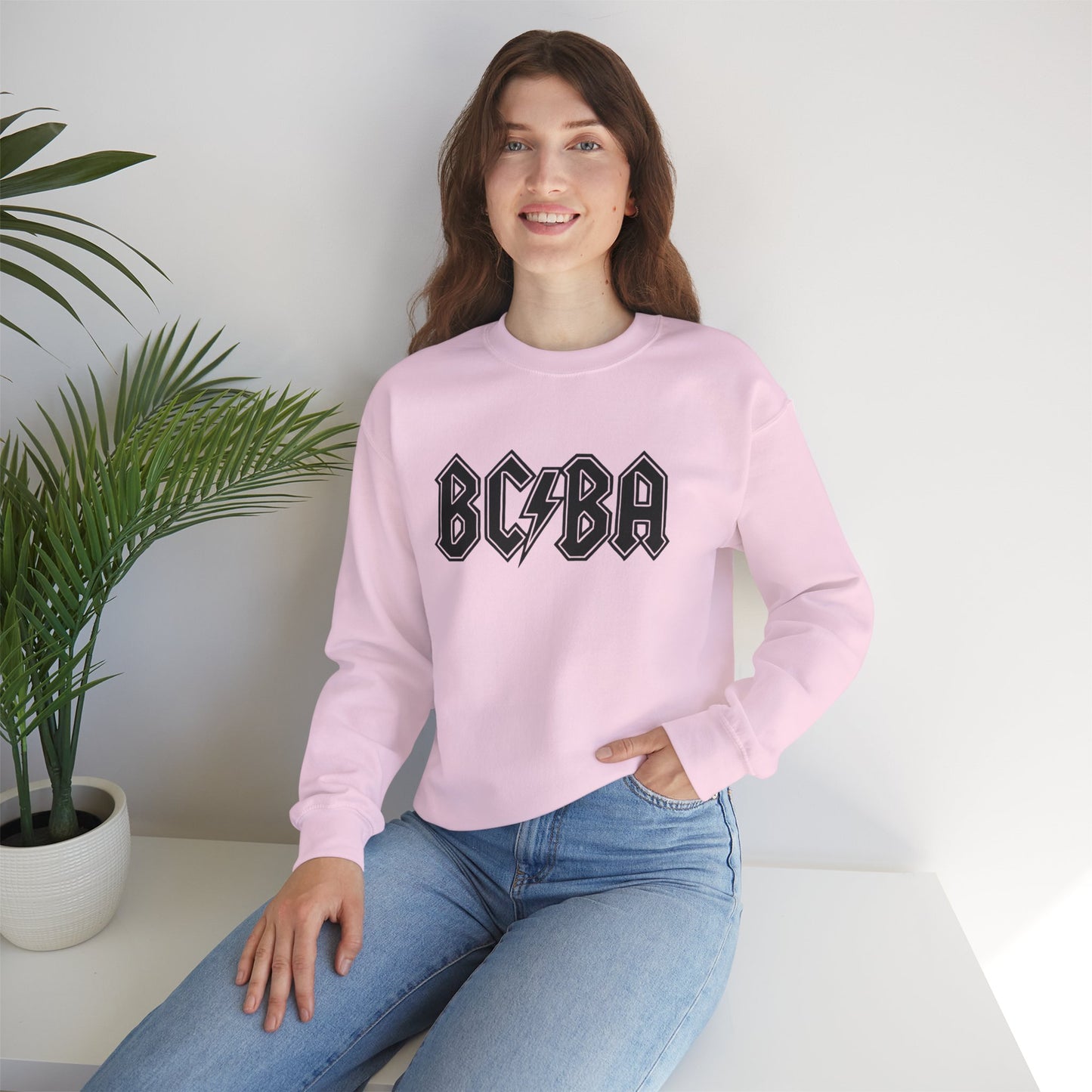 Sweatshirt — BCBA Lightning Logo Crewneck (Rock Band Vintage Style)