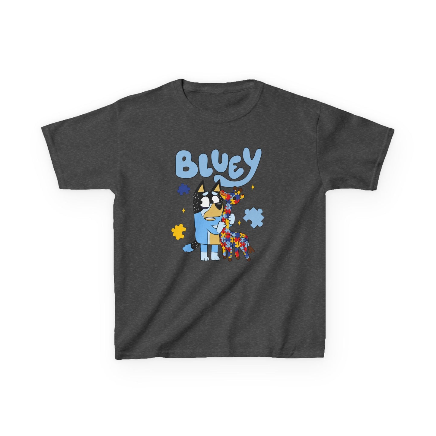 Bluey Kids T-Shirt – Colorful Cartoon Blue Heeler Design