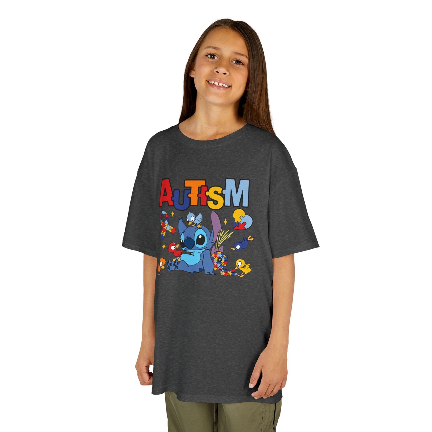 Kids Tee — Cute Autism Awareness Design with Puzzle Pieces