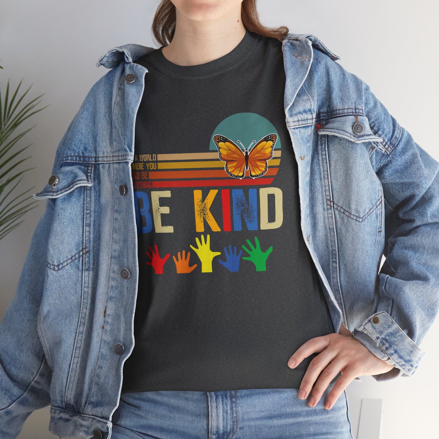 Be Kind Unisex Heavy Cotton Tee - Colorful Inspirational T-Shirt