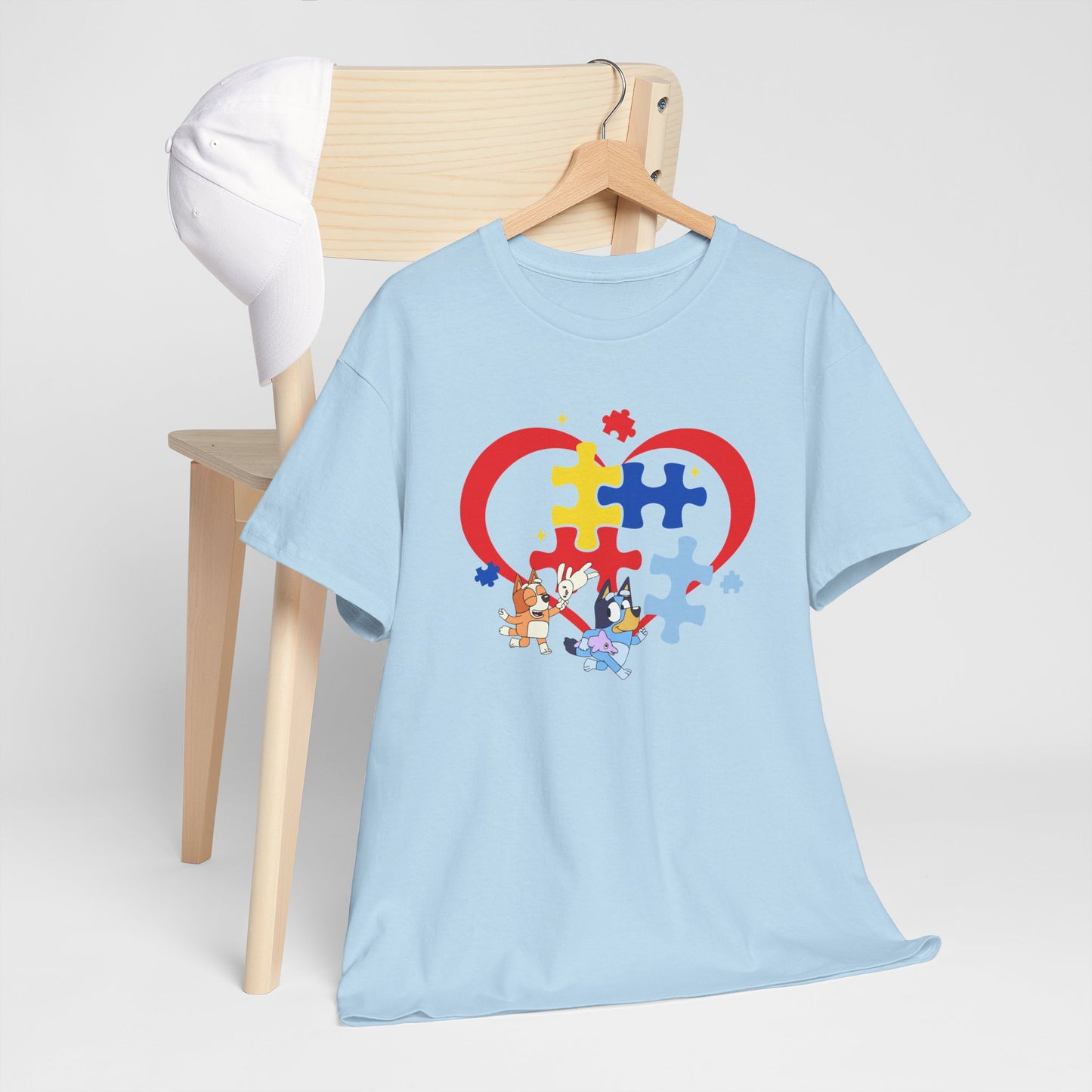 Autism Awareness Heart Puzzle T-Shirt