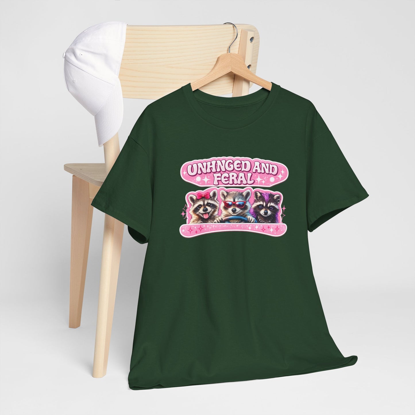 Unhinged and Feral Raccoon Tee