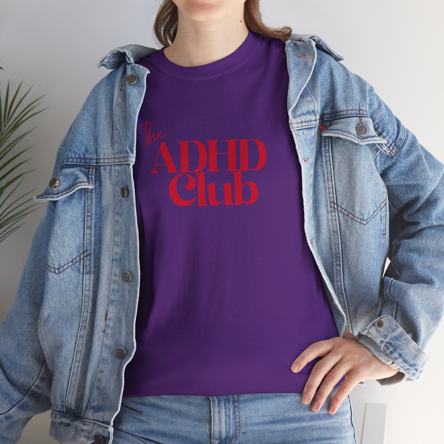 ADHD Club Unisex Heavy Cotton Tee - Comfortable & Supportive T-Shirt