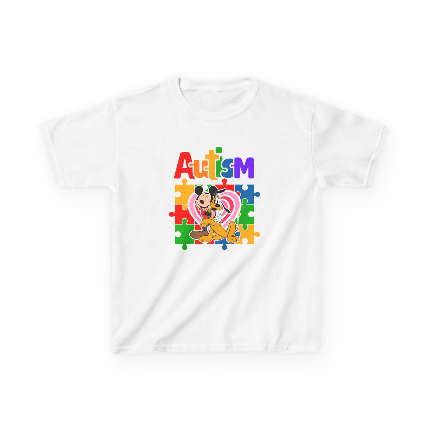 Kids Autism Awareness Puzzle Heart T-Shirt