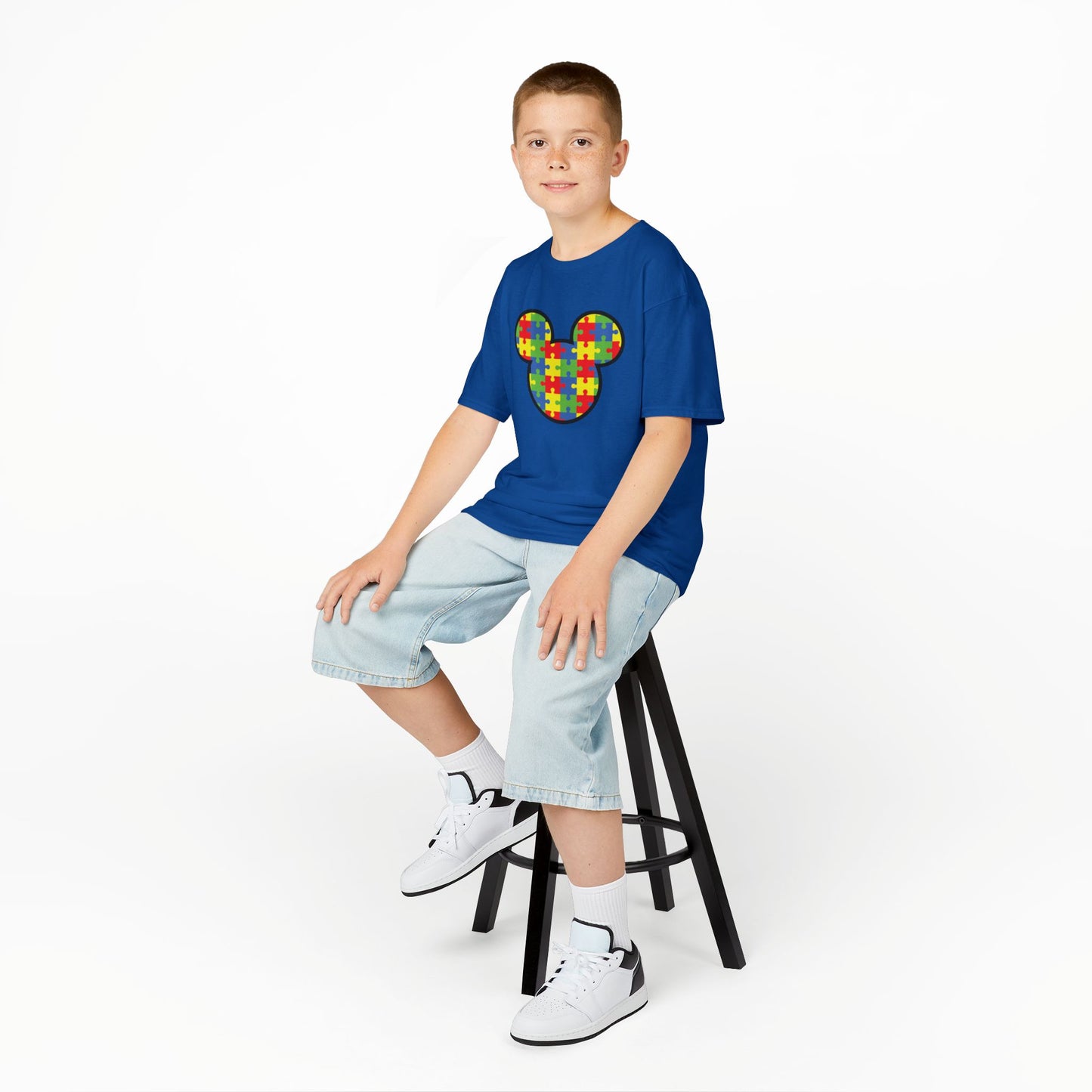 Colorful Puzzle Mickey Mouse Kids Tee