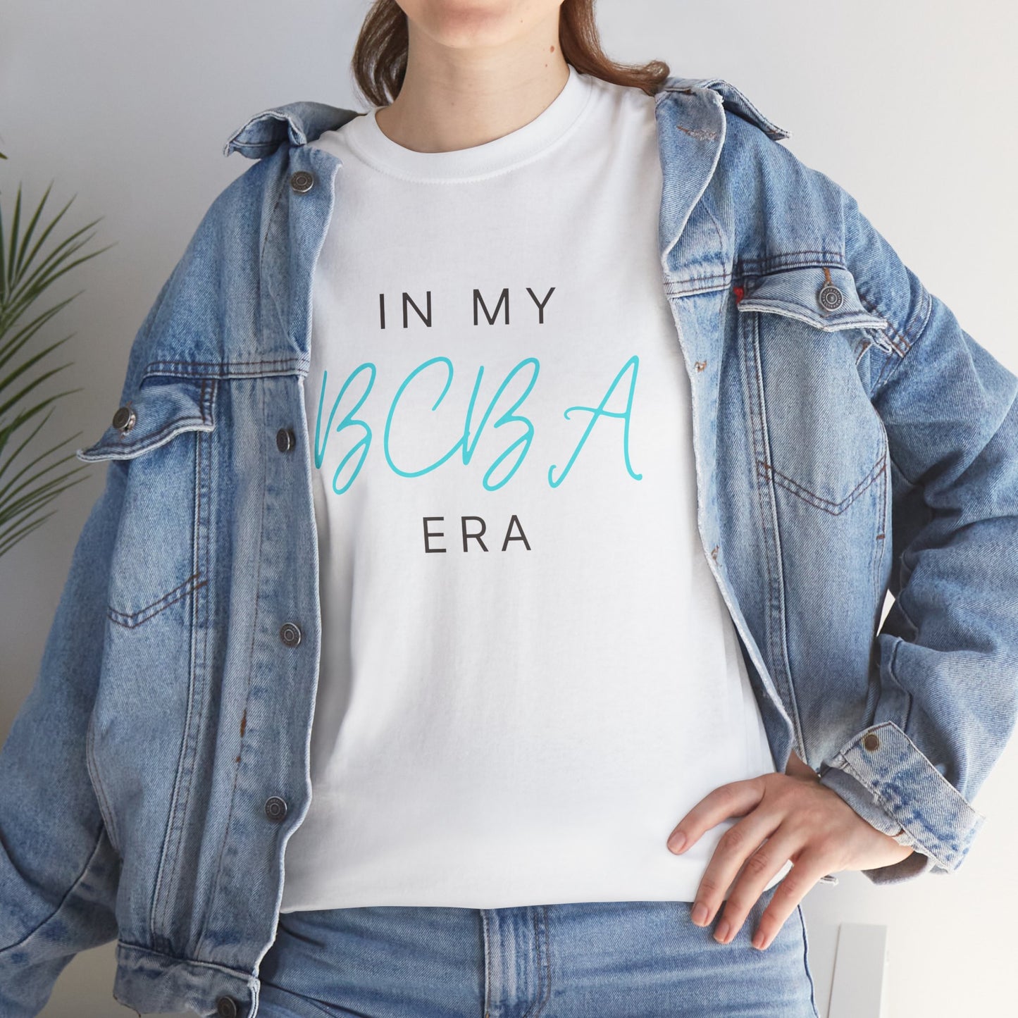 "In My BCBA Era" Unisex Heavy Cotton Tee - Comfortable & Stylish Tee for Behavioral Analysts