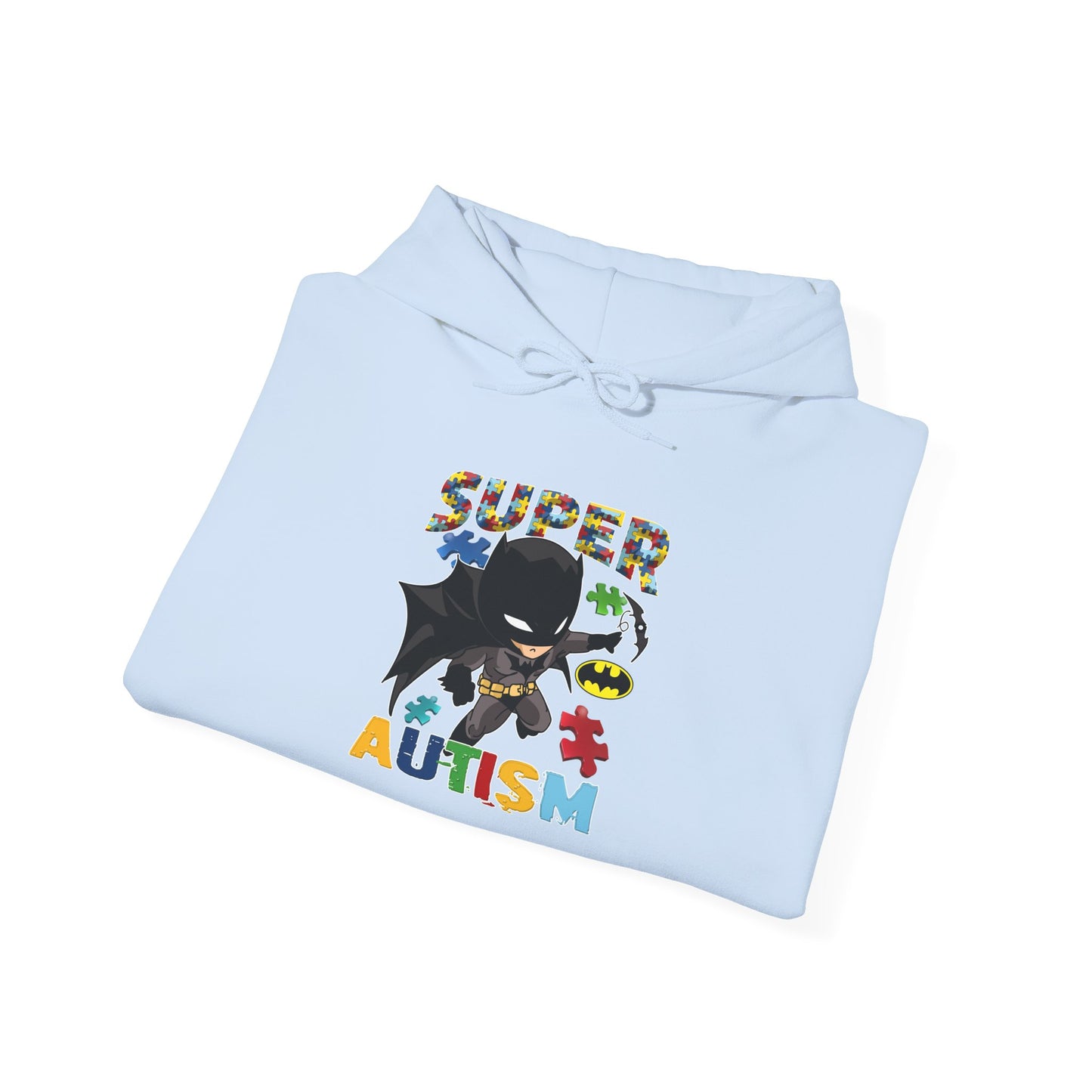 Super Autism Hoodie — Superhero Puzzle Piece Autism Awareness Sweatshirt