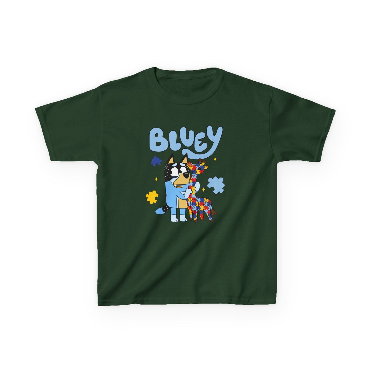 Bluey Kids T-Shirt – Colorful Cartoon Blue Heeler Design