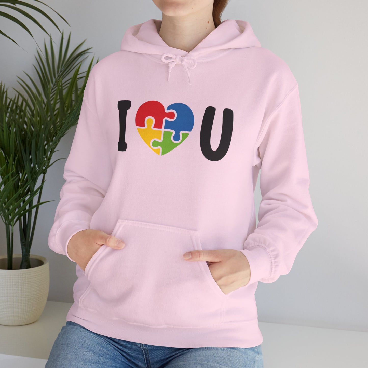 I Love You Puzzle Hoodie