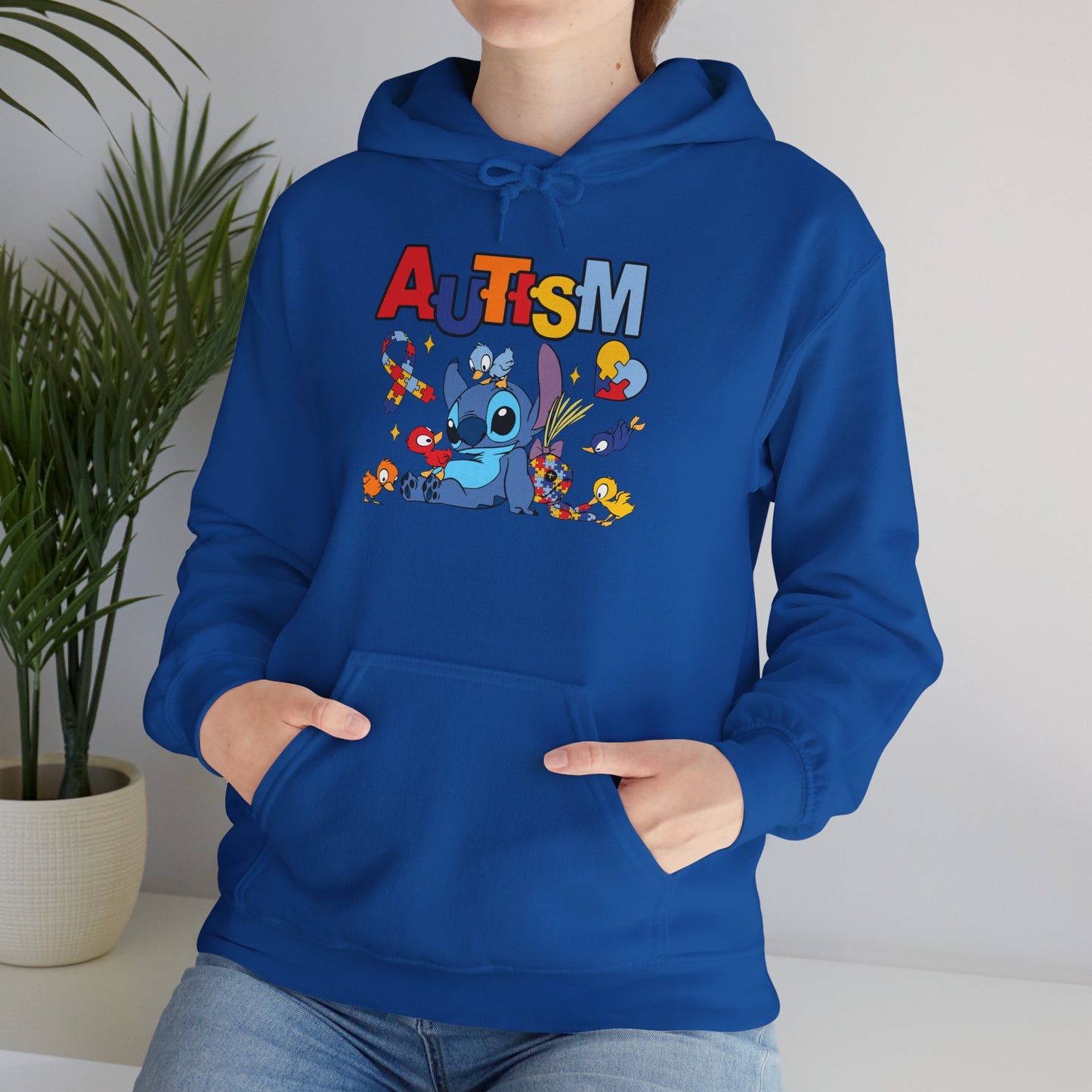 Autism Awareness Hoodie — Colorful Puzzle Heart Support Design