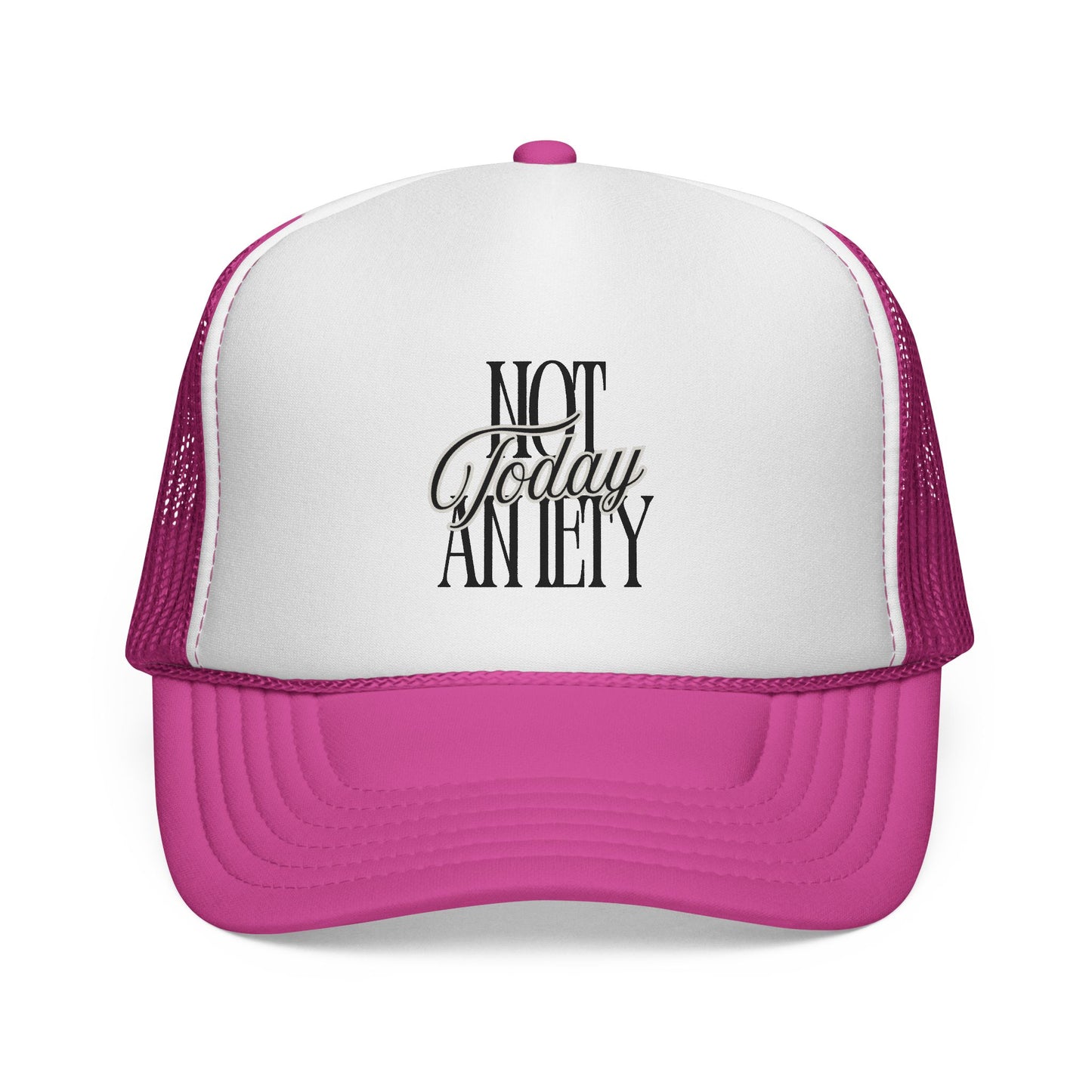 Not Today Anxiety Trucker Cap — Funny Anti-Anxiety Mesh Hat for Stress Relief