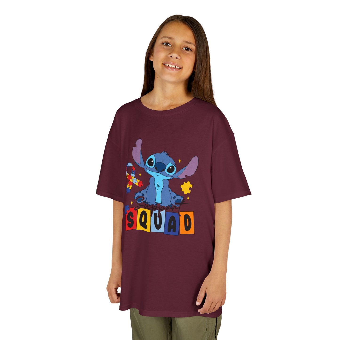 Kids Tee — Cute Stitch 'Squad' Graphic Shirt for Disney Fans