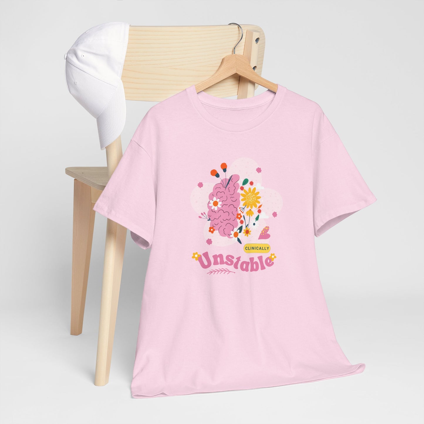 Colorful Unstable Unisex Heavy Cotton Tee - Fun Graphic T-Shirt for Every Occasion
