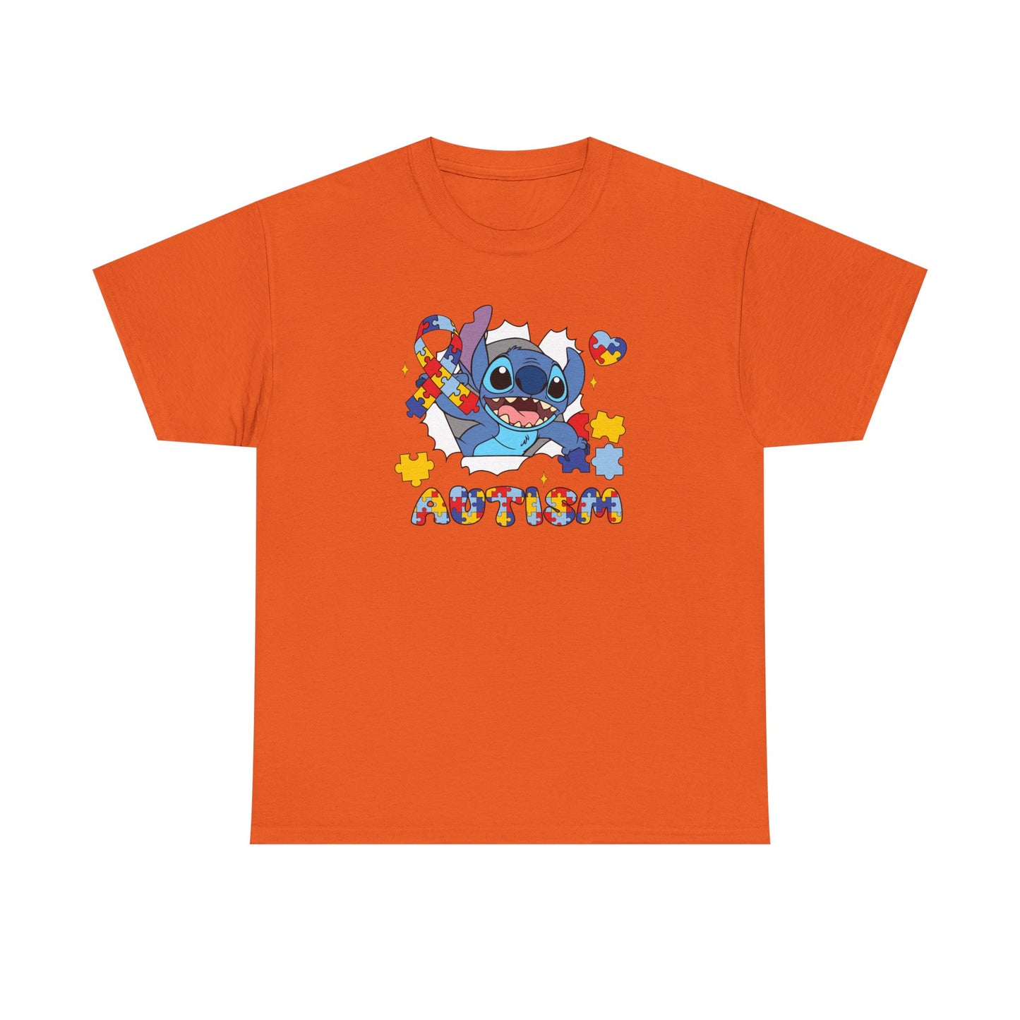 Stitch Autism Awareness T-Shirt — Puzzle Heart Design