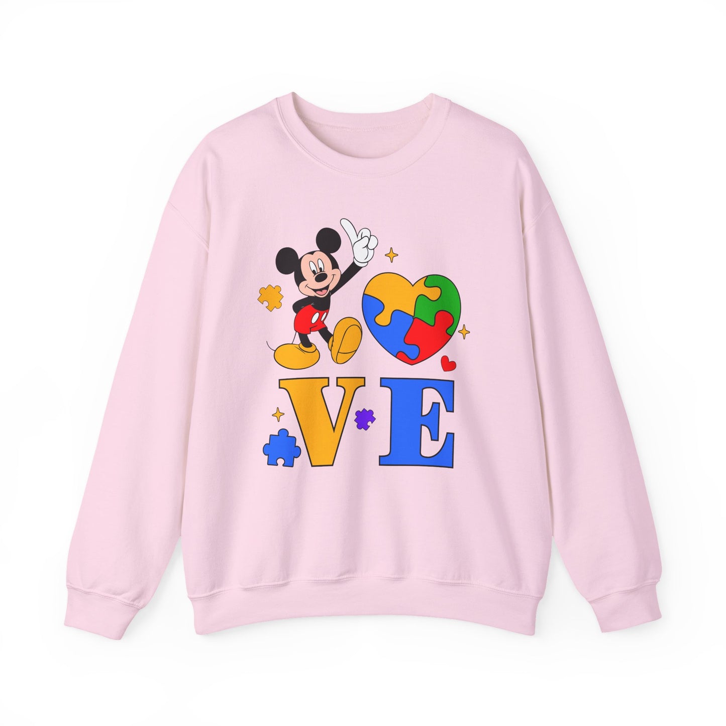 Mickey Puzzle Heart LOVE Sweatshirt