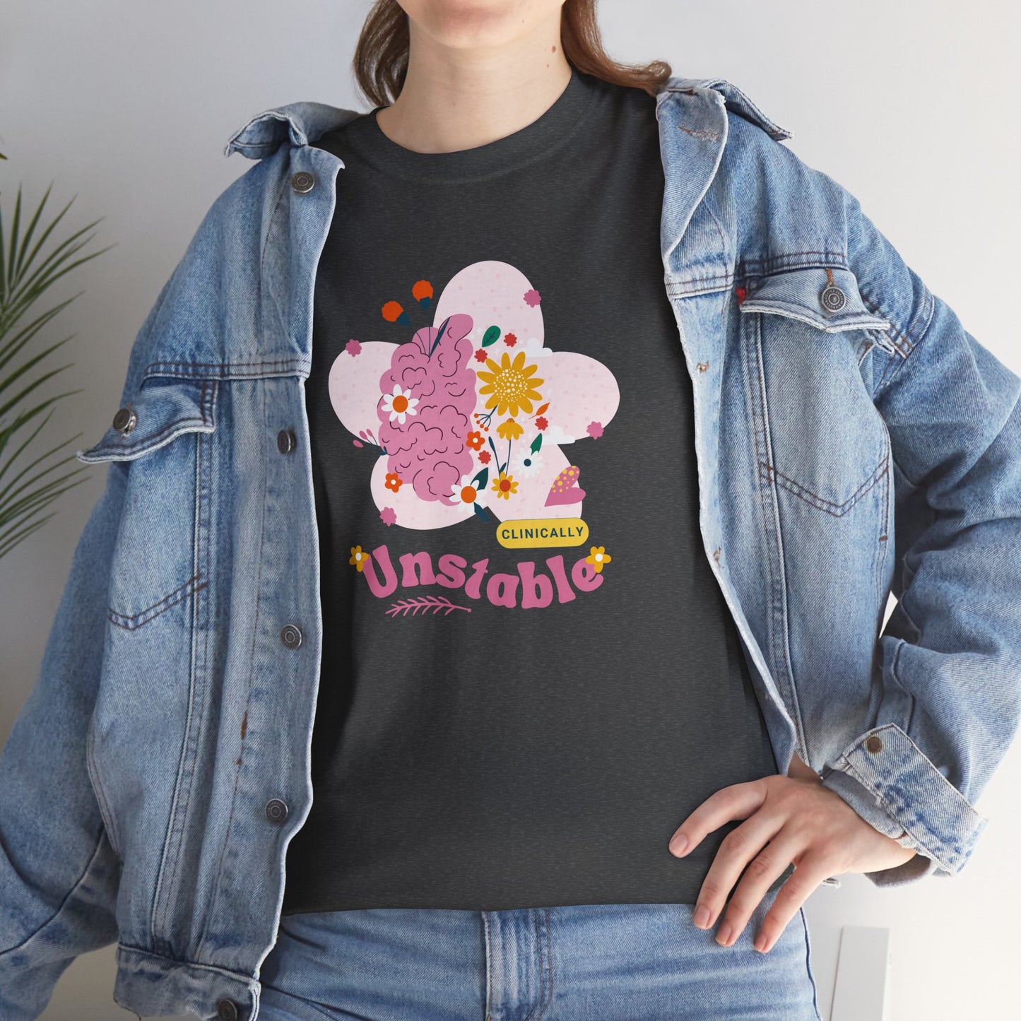 Colorful Unstable Unisex Heavy Cotton Tee - Fun Graphic T-Shirt for Every Occasion