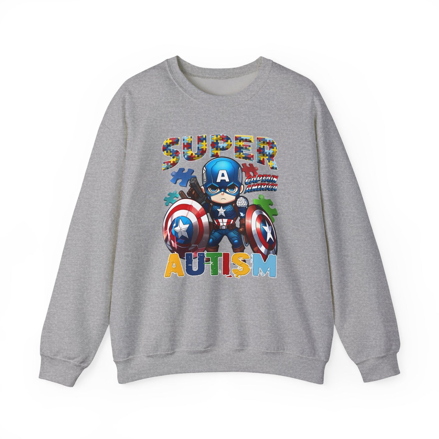 Autism Superhero Crewneck Sweatshirt