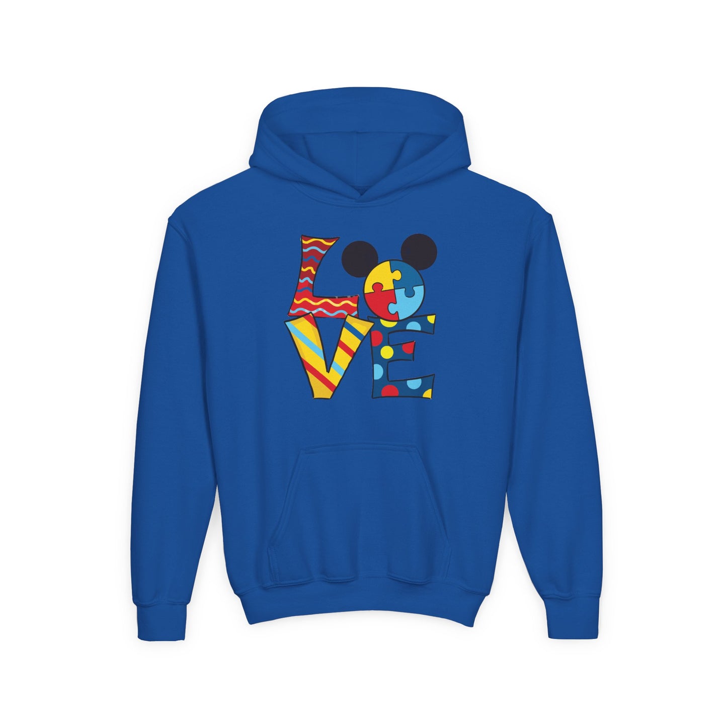 Colorful Puzzle Love Youth Hoodie