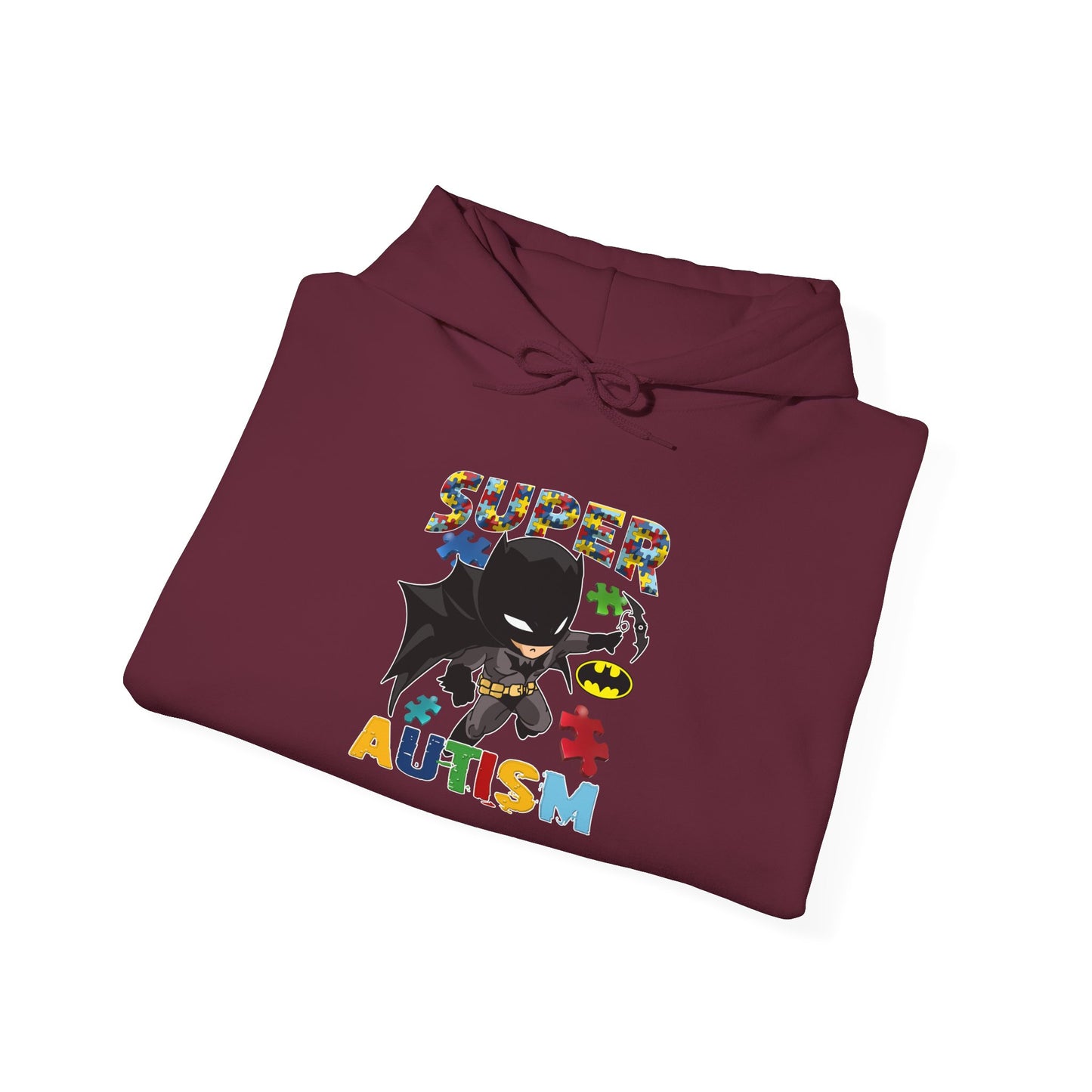 Super Autism Hoodie — Superhero Puzzle Piece Autism Awareness Sweatshirt