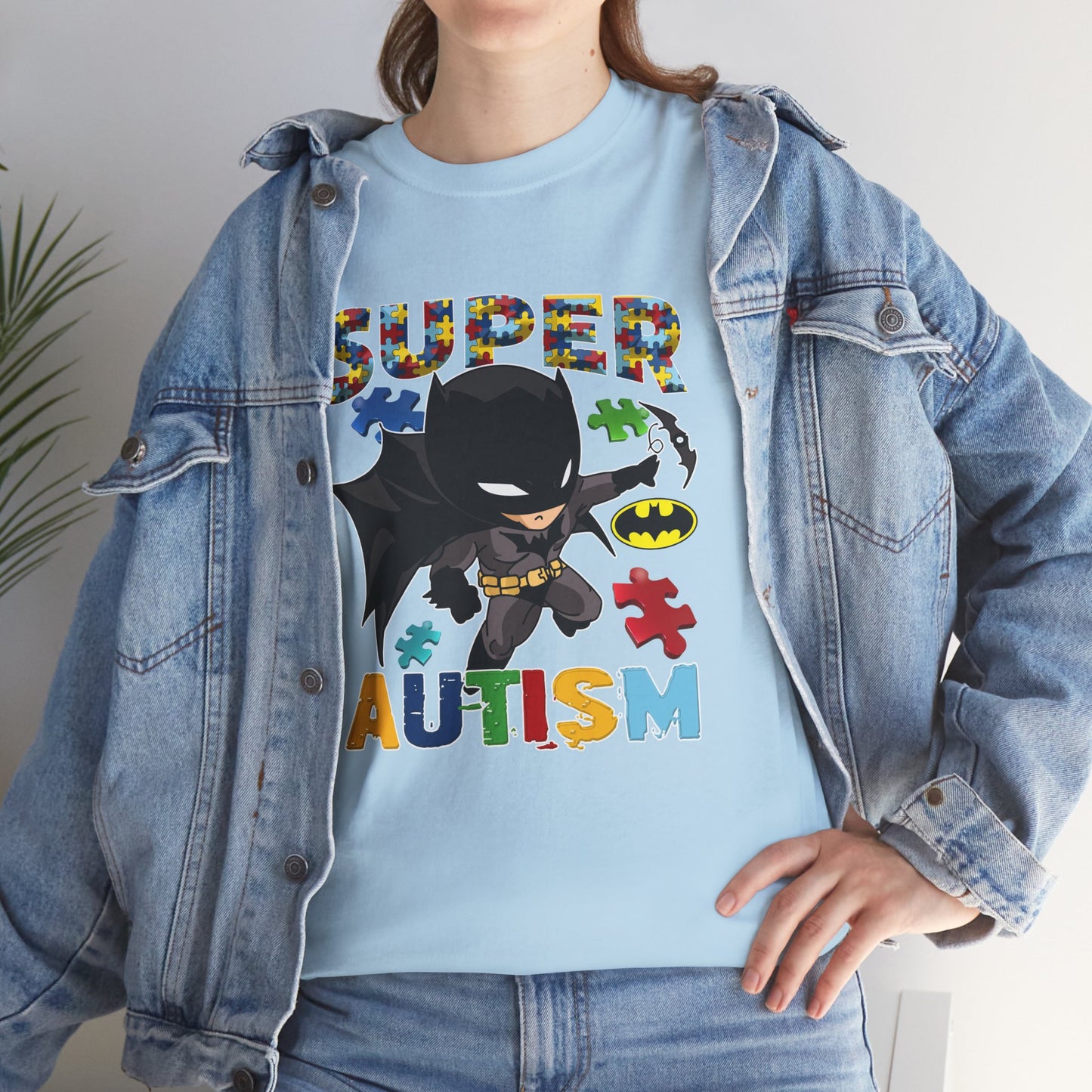 Super Autism T-Shirt — Kids' Puzzle-Heart Hero Tee for Autism Awareness