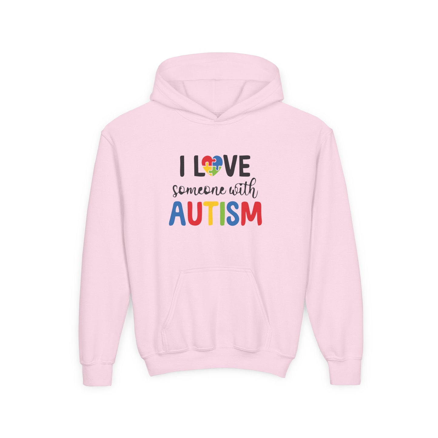 I Love You Puzzle Heart Hoodie for Youth