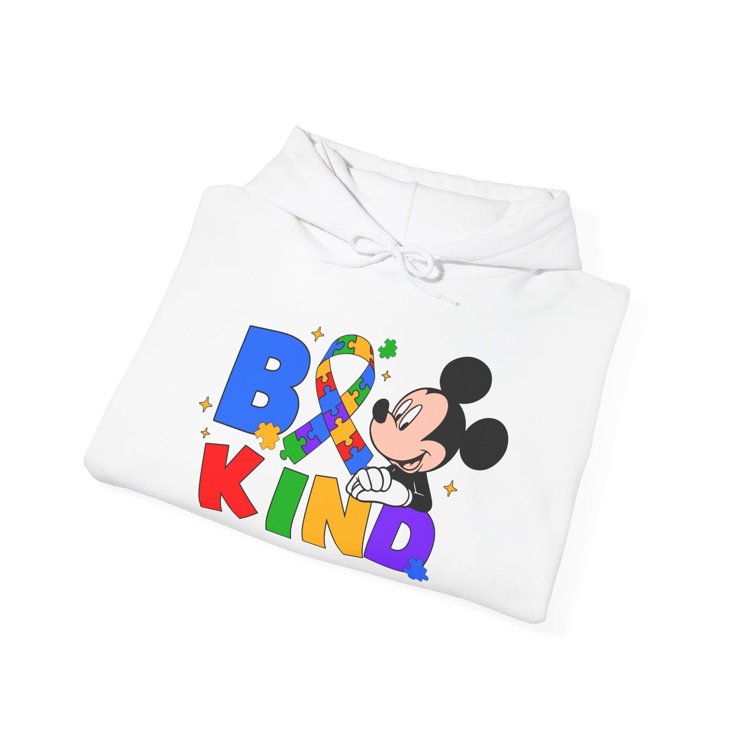 Be Kind Hoodie — Rainbow Ribbon Mickey Mouse Anti-Bullying Sweatshirt
