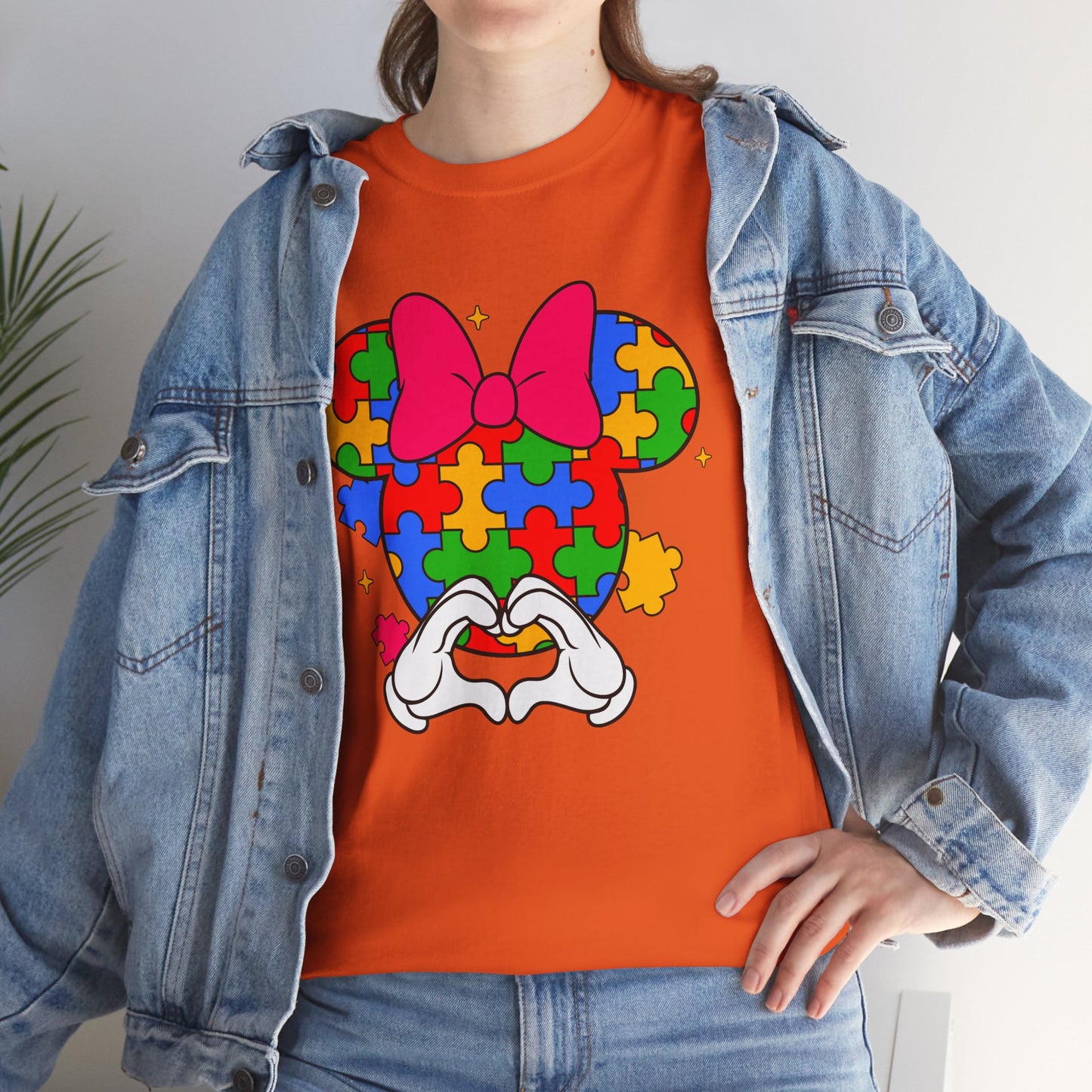 Autism Awareness Puzzle Minnie T-Shirt