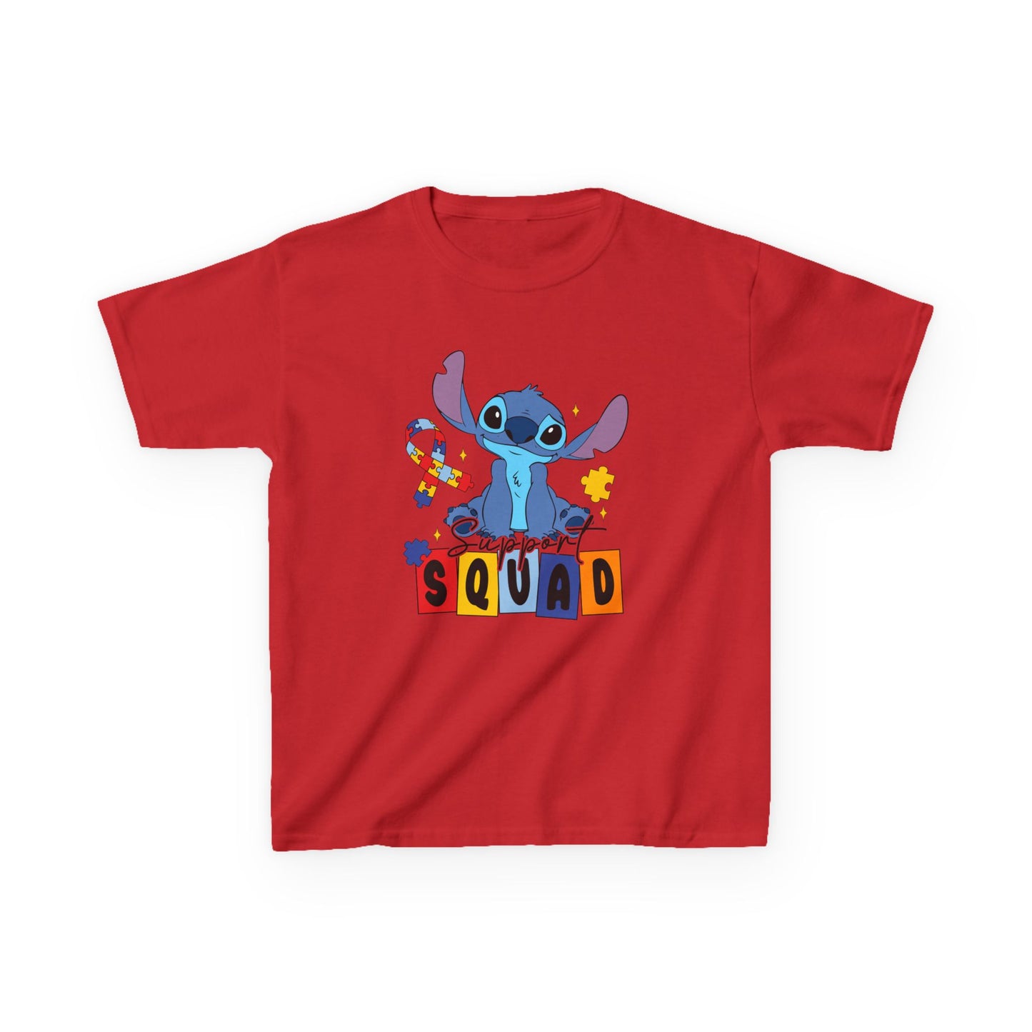 Kids Tee — Cute Stitch 'Squad' Graphic Shirt for Disney Fans