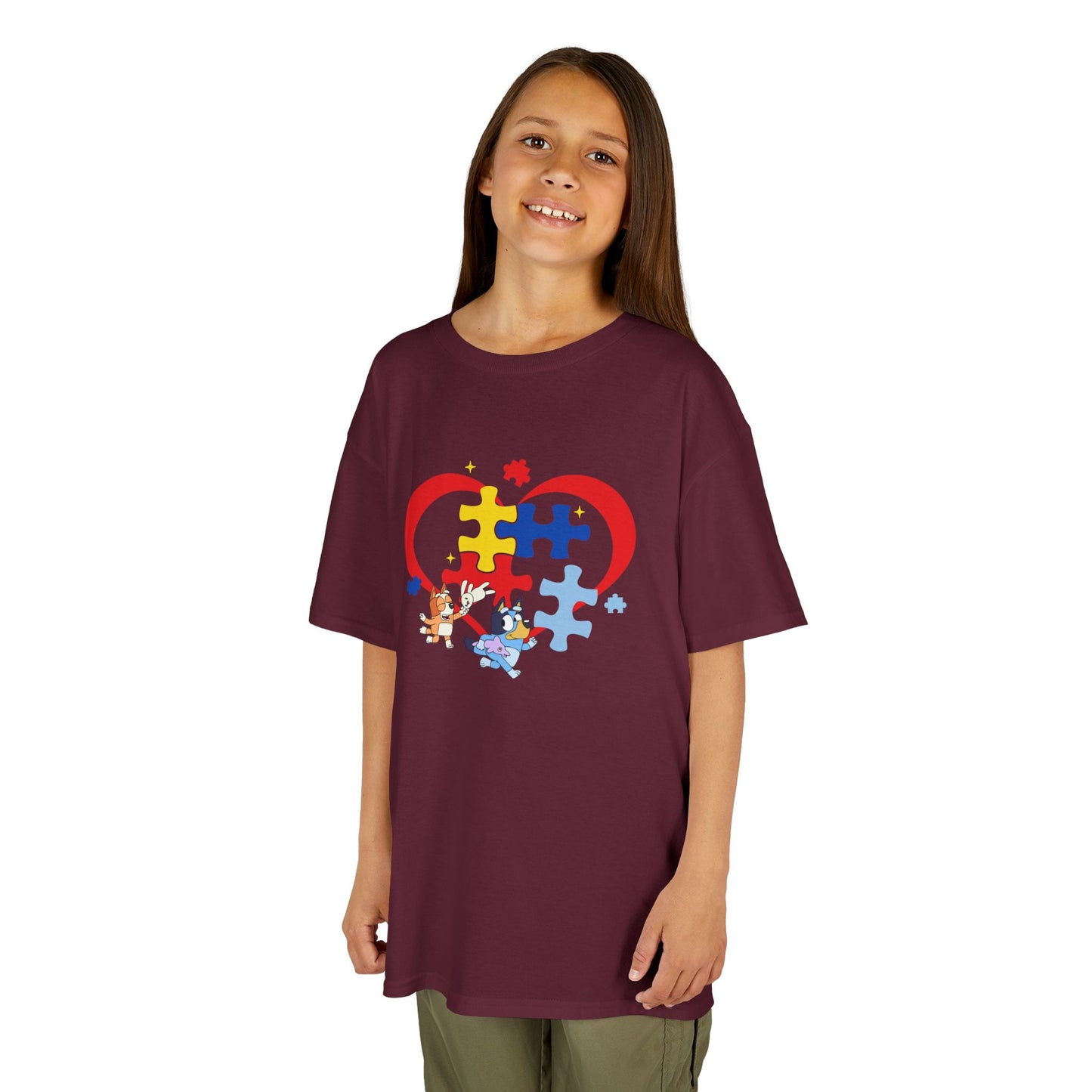 Kids Autism Puzzle Heart T-Shirt