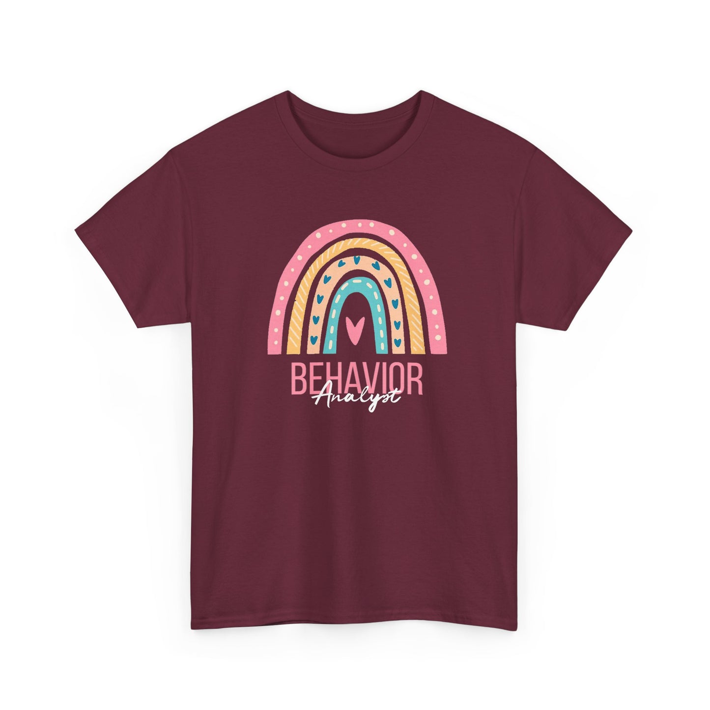 Behavior Analyst Rainbow T-Shirt – Cute Pastel ABA Tee for Teachers & Therapists