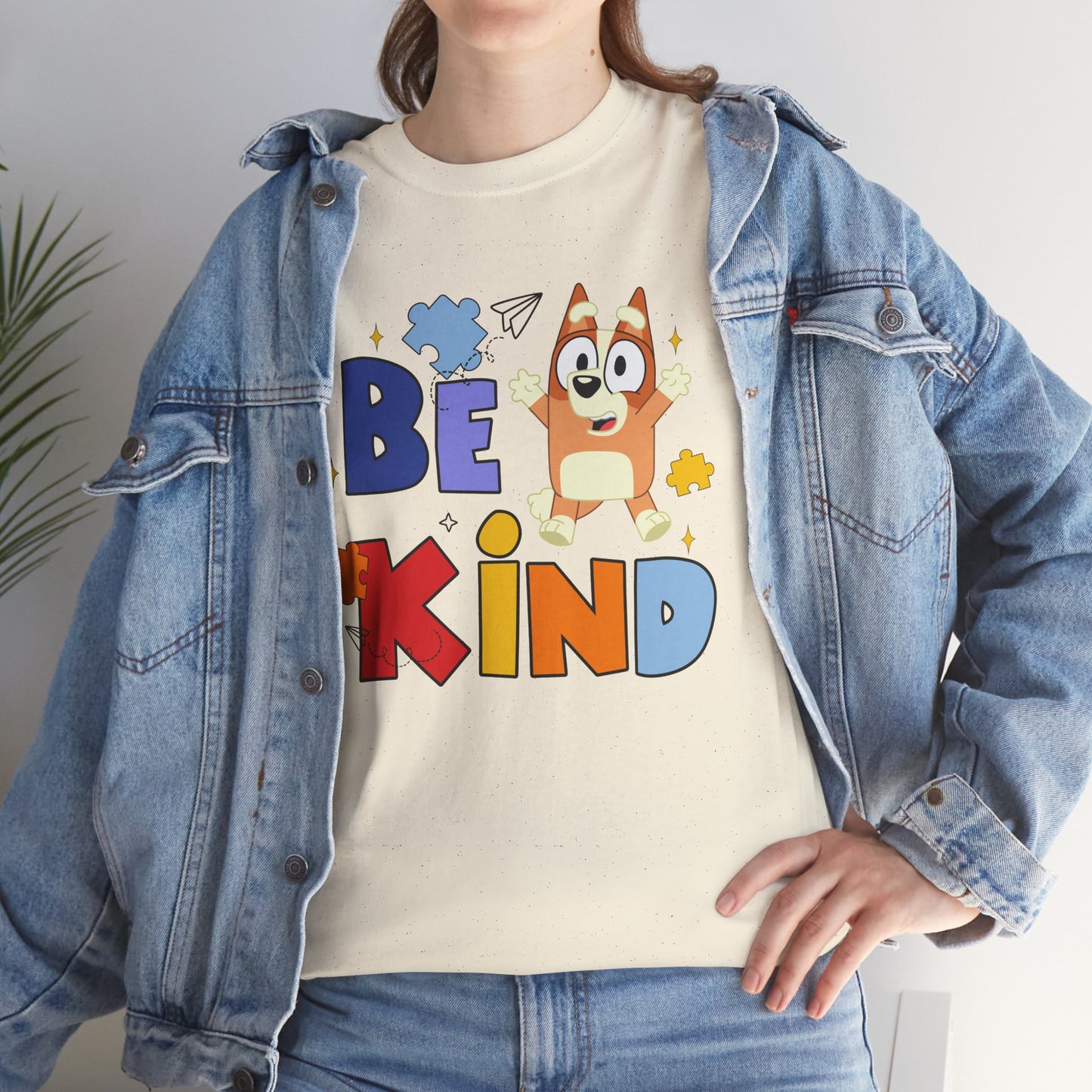 Be Kind Kids T-Shirt — Cute Cartoon Dog Positive Message Tee